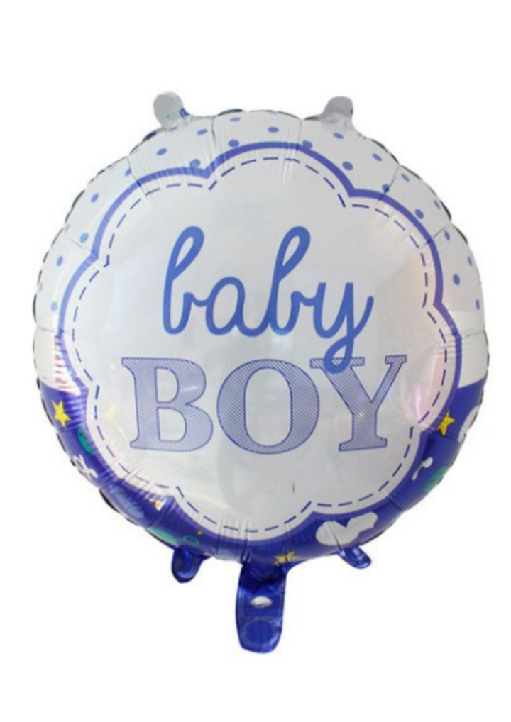 Balon okrągły BABY BOY niebieski